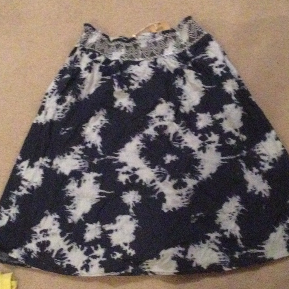 Tie Dye Midi Skirt